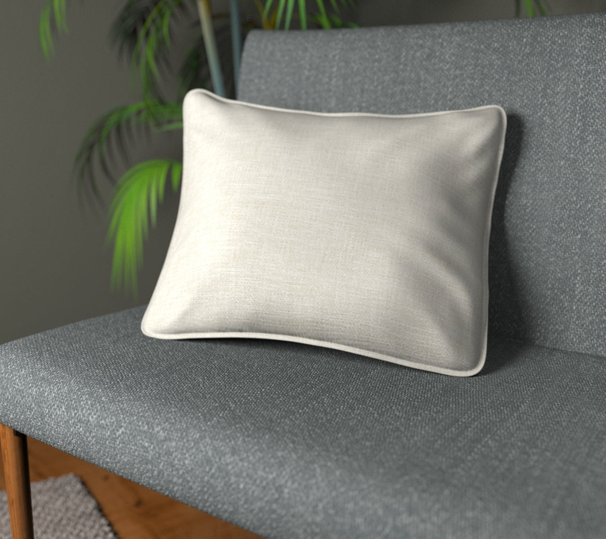Kelso Ivory Piped Cushion