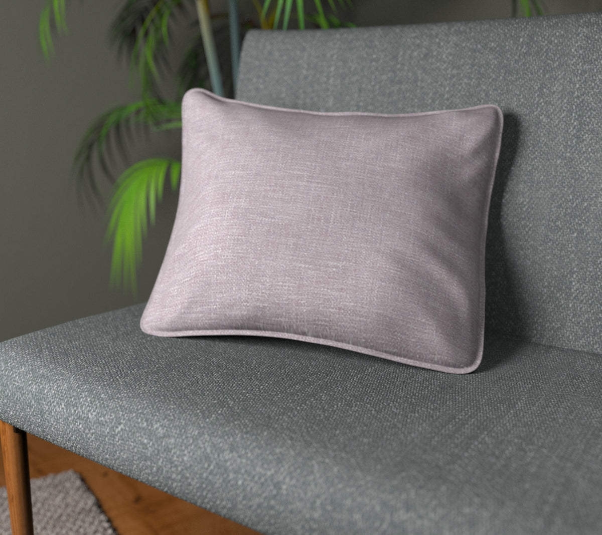 Kelso Lilac Piped Cushion