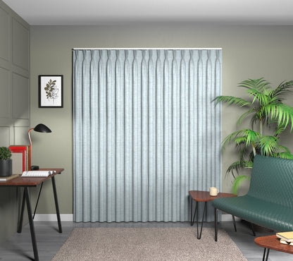 Kelso Mint Triple Pleat Curtain