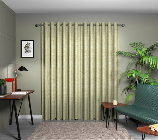 Kelso Olive Eyelet Curtain