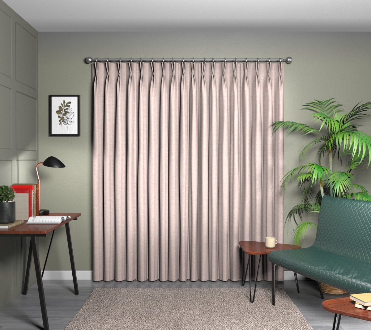 Kelso Petal Double Pleat Curtain