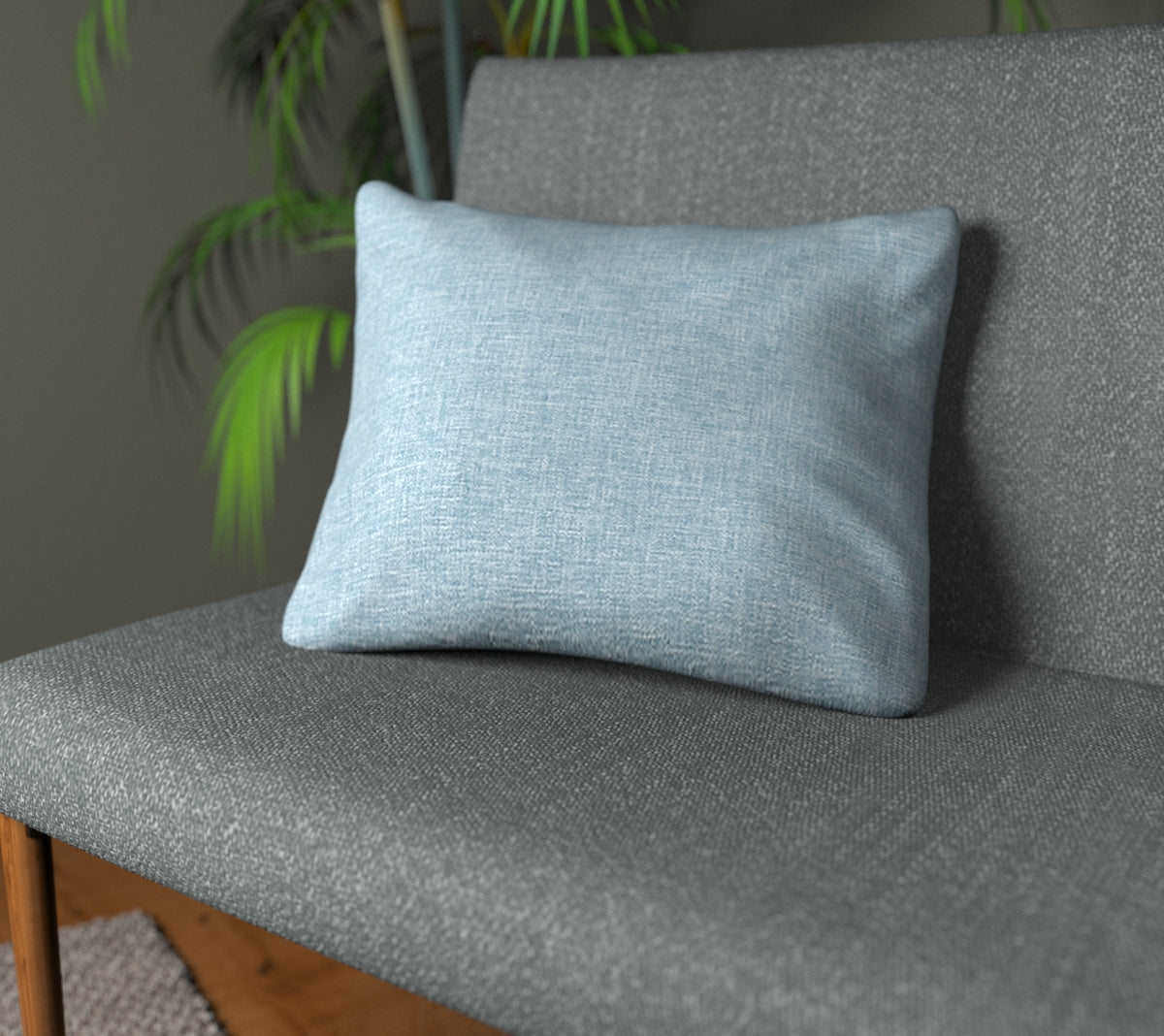 Kelso Powder Blue Plain Cushion
