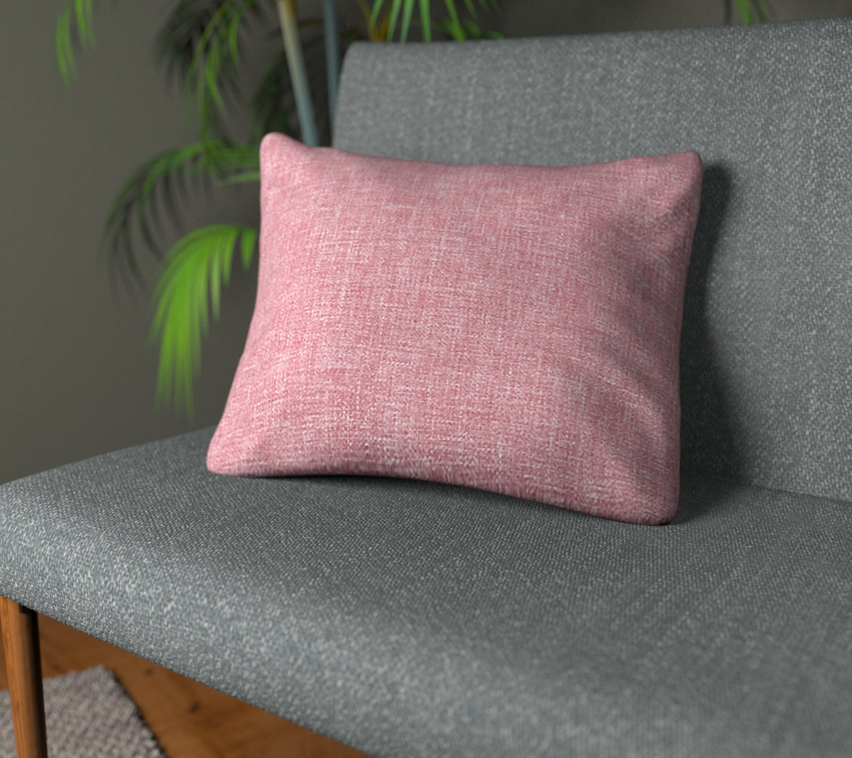 Kelso Raspberry Plain Cushion