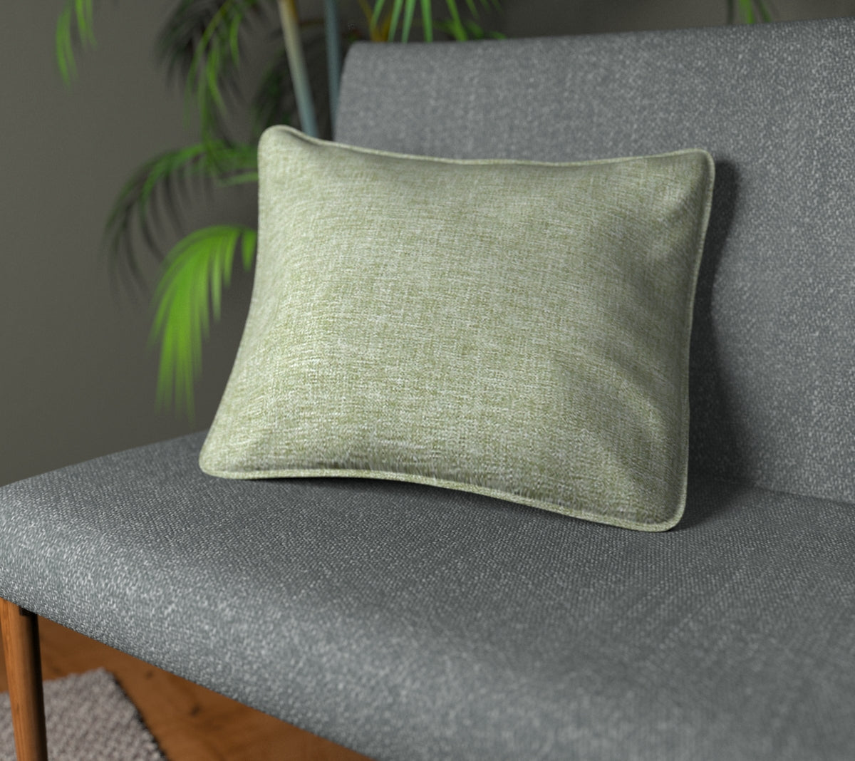 Kelso Sage Piped Cushion