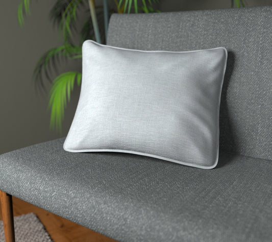 Kelso Silver Piped Cushion