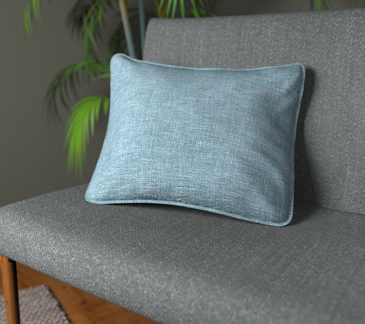 Kelso Teal Piped Cushion