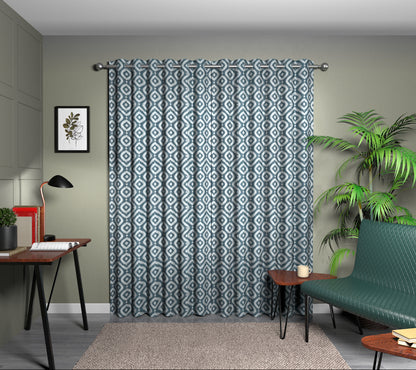 Soraya Denim Eyelet Curtain