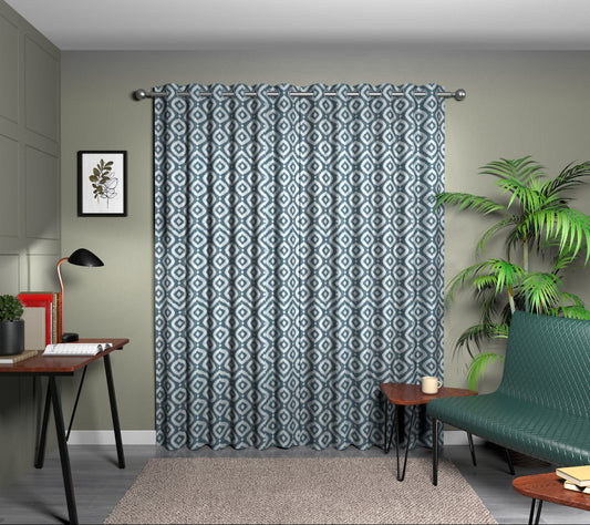 Soraya Denim Eyelet Curtain