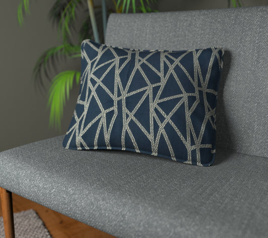 Geomo Ink Piped Cushion