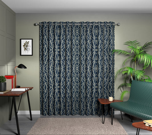 Geomo Ink Eyelet Curtain