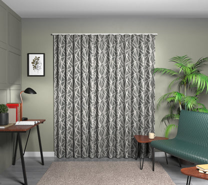 Geomo Pewter Wave Curtain