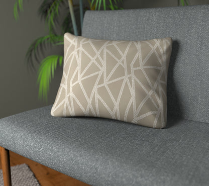 Geomo Taupe Plain Cushion