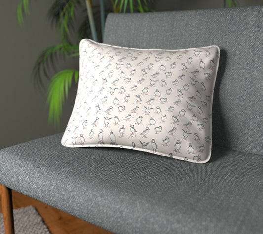 Atlantic Blush Piped Cushion