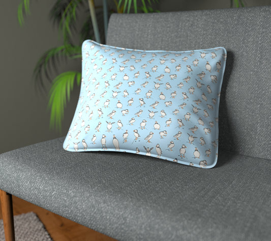 Atlantic Powder Blue Piped Cushion