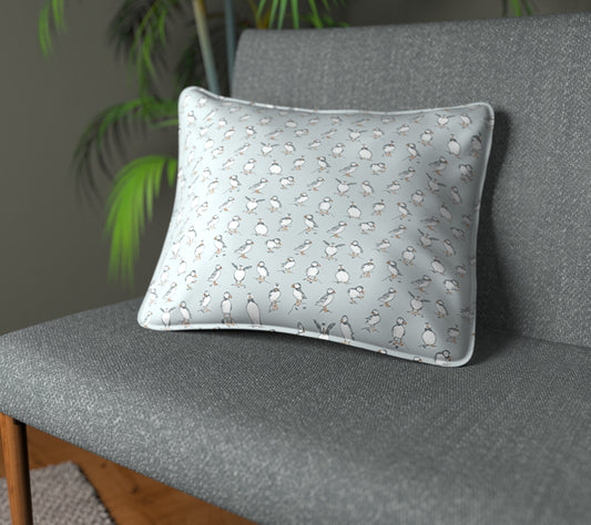 Atlantic Smoke Piped Cushion
