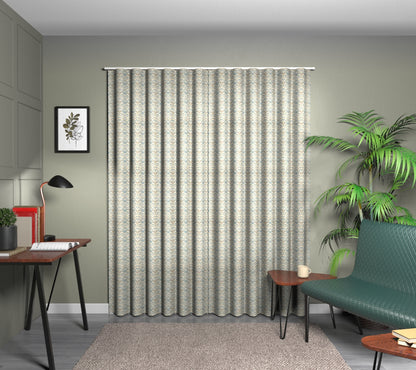 Strawberry Thief Slate/Blush Wave Curtain