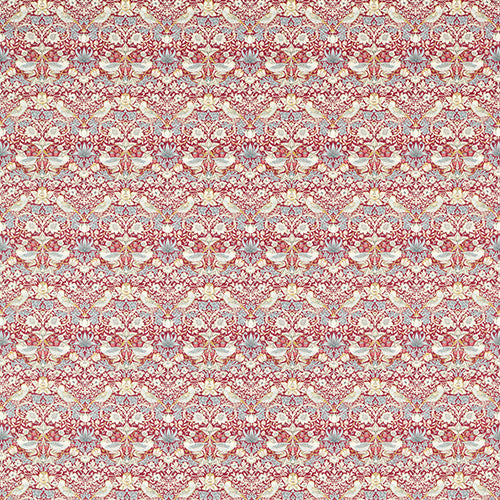 Strawberry Thief Plum Fabric Sample