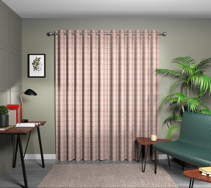 Strawberry Thief Plum Eyelet Curtain