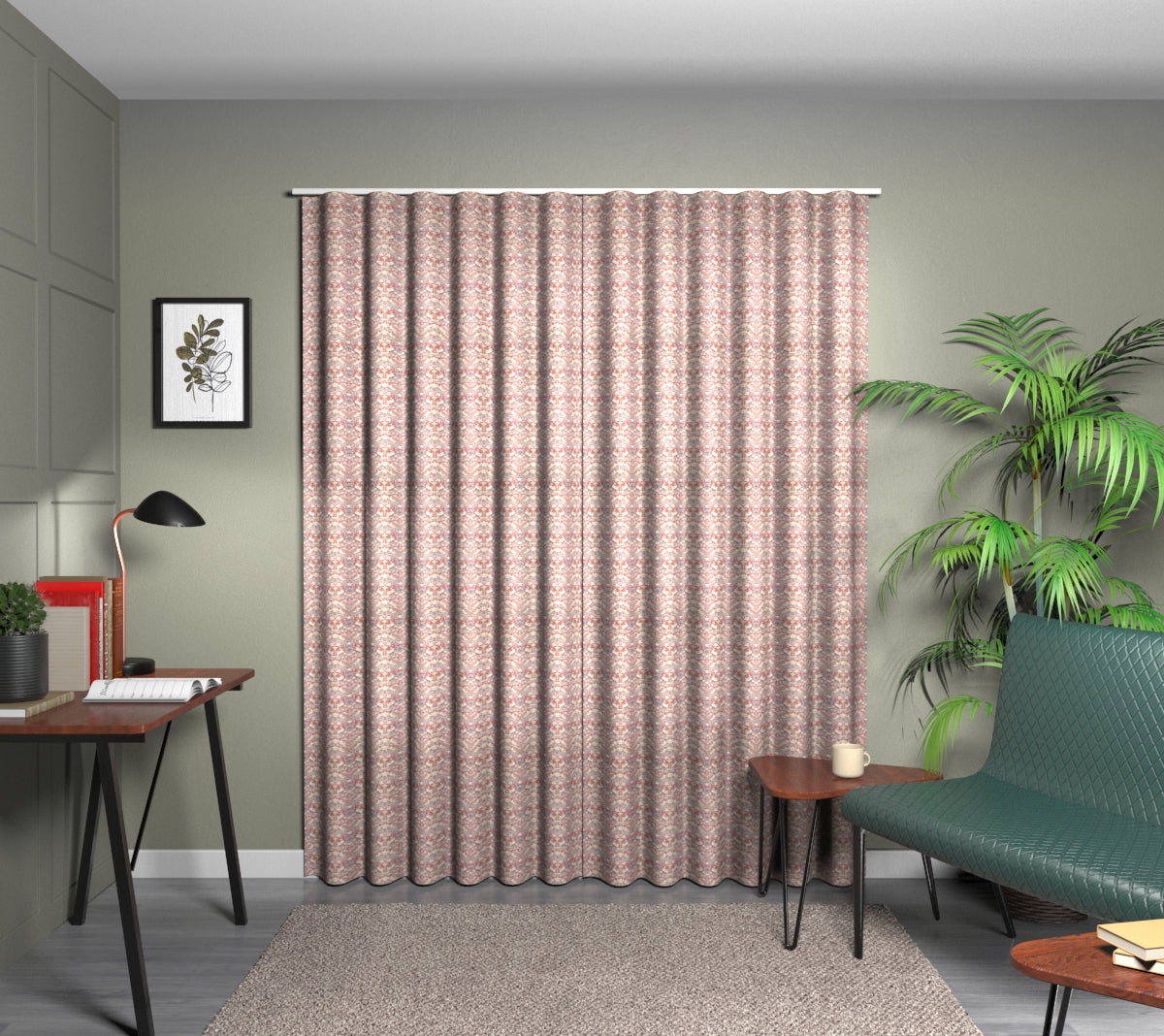 Strawberry Thief Plum Wave Curtain