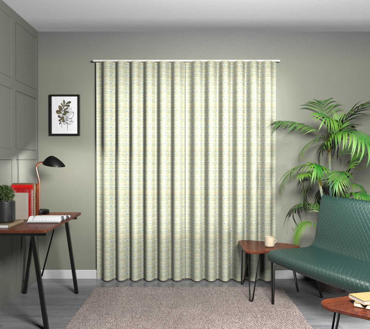 Strawberry Thief Apple/Blush Wave Curtain