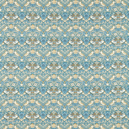 Strawberry Thief Denim/Spice Fabric Sample