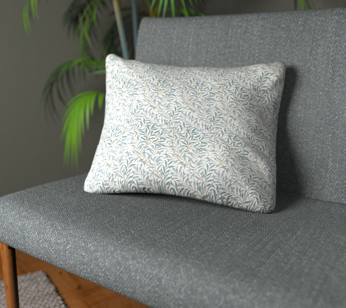 Willow Boughs Mineral Plain Cushion