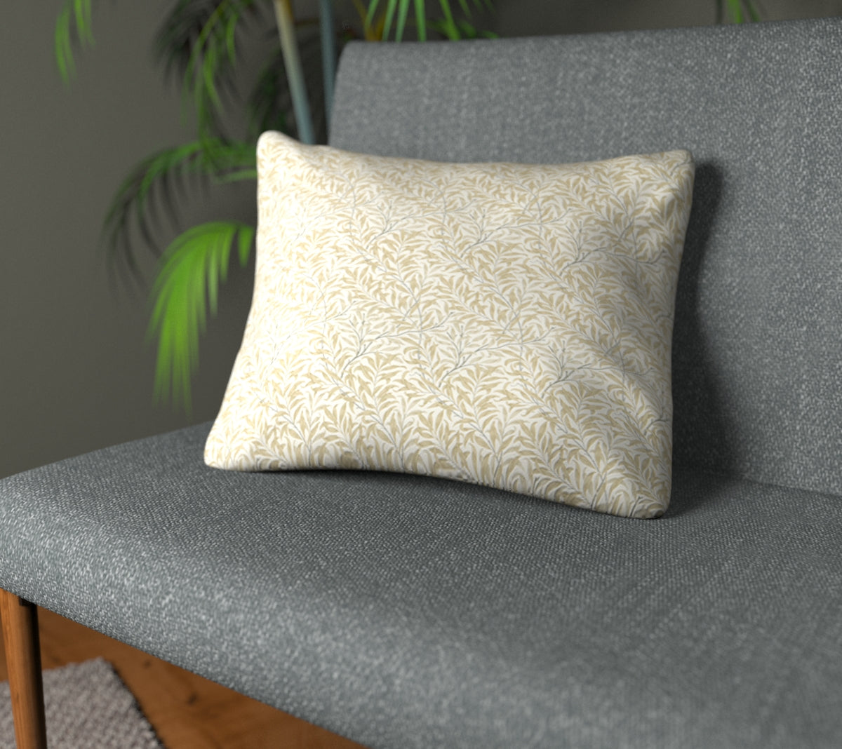 Willow Boughs Linen Plain Cushion