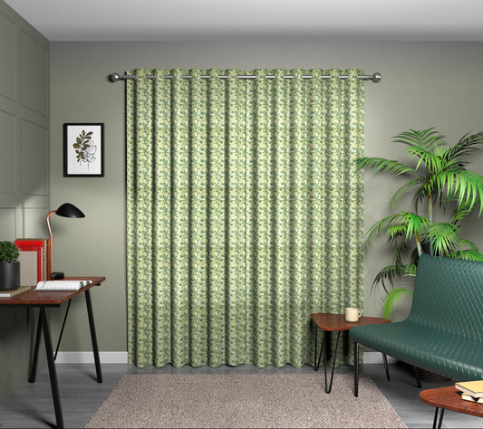 Acanthus Apple/Sage Eyelet Curtain