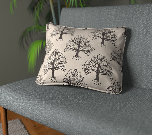 Great Oak Coal Piped Cushion