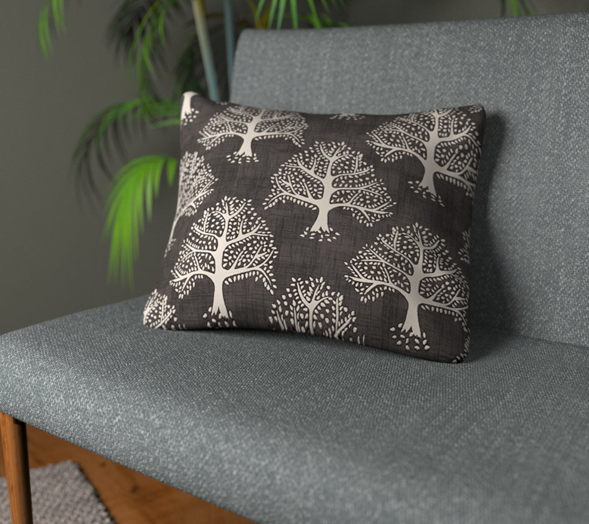 Great Oak Ebony Plain Cushion