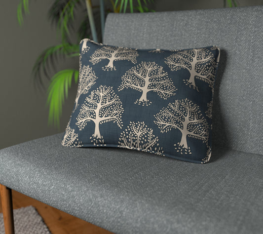 Great Oak Midnight Piped Cushion
