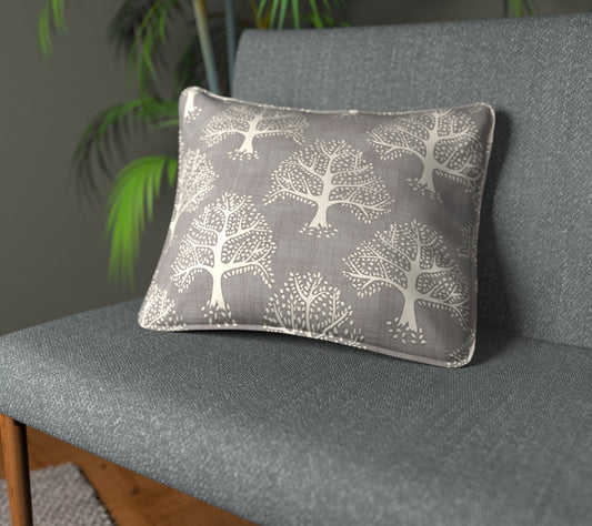 Great Oak Pewter Piped Cushion