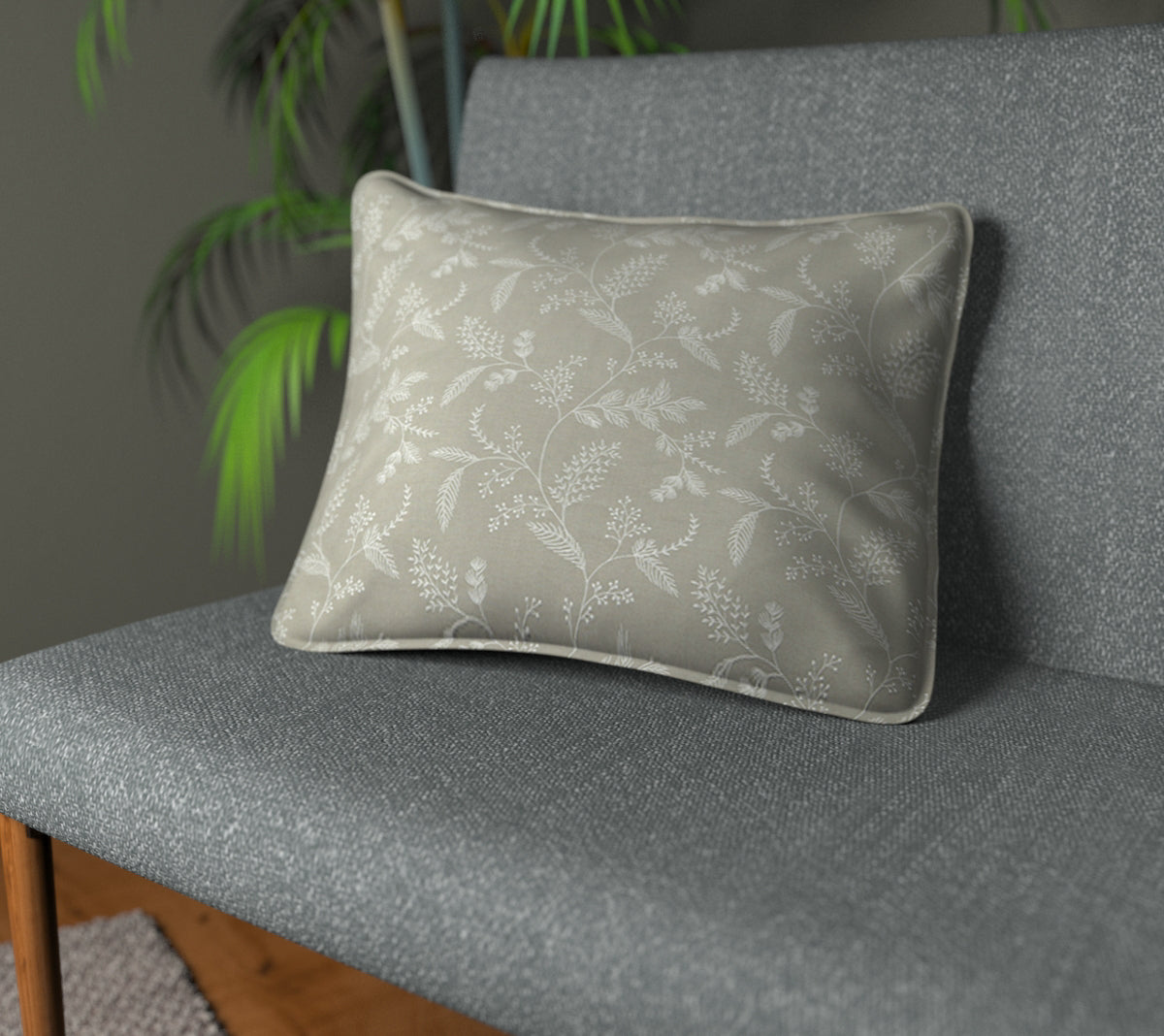 Harper Feather Piped Cushion
