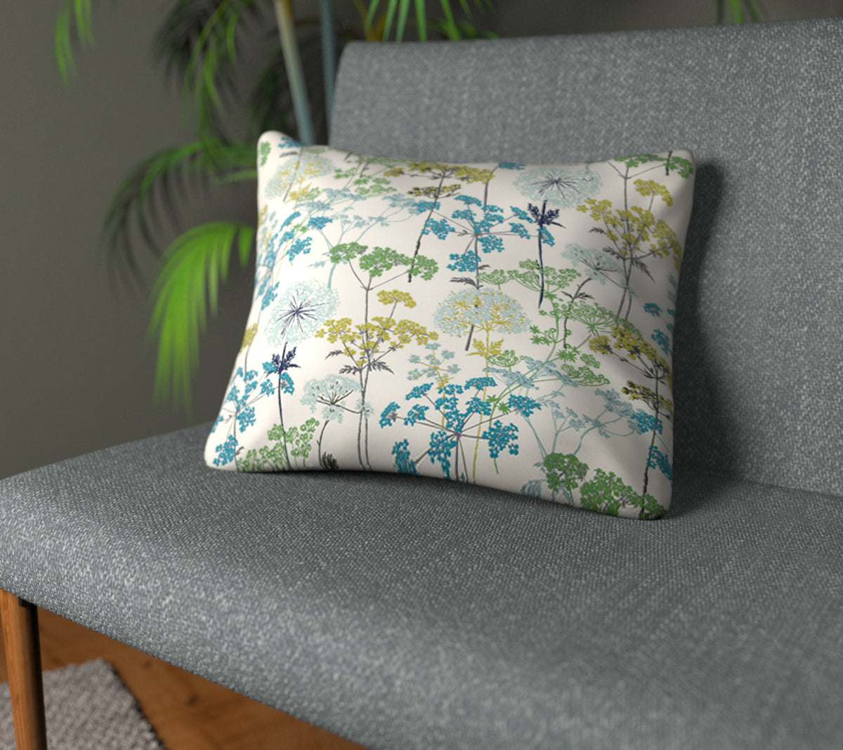 Hedgerow Pistachio Plain Cushion
