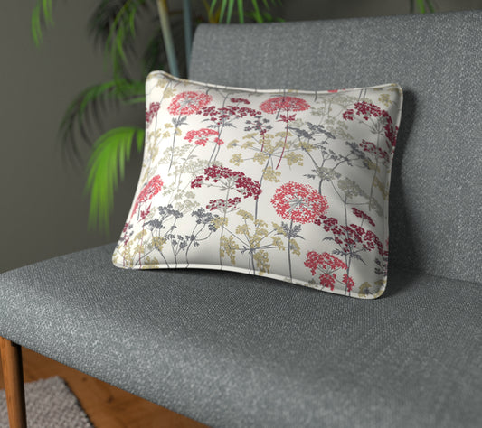 Hedgerow Ruby Piped Cushion