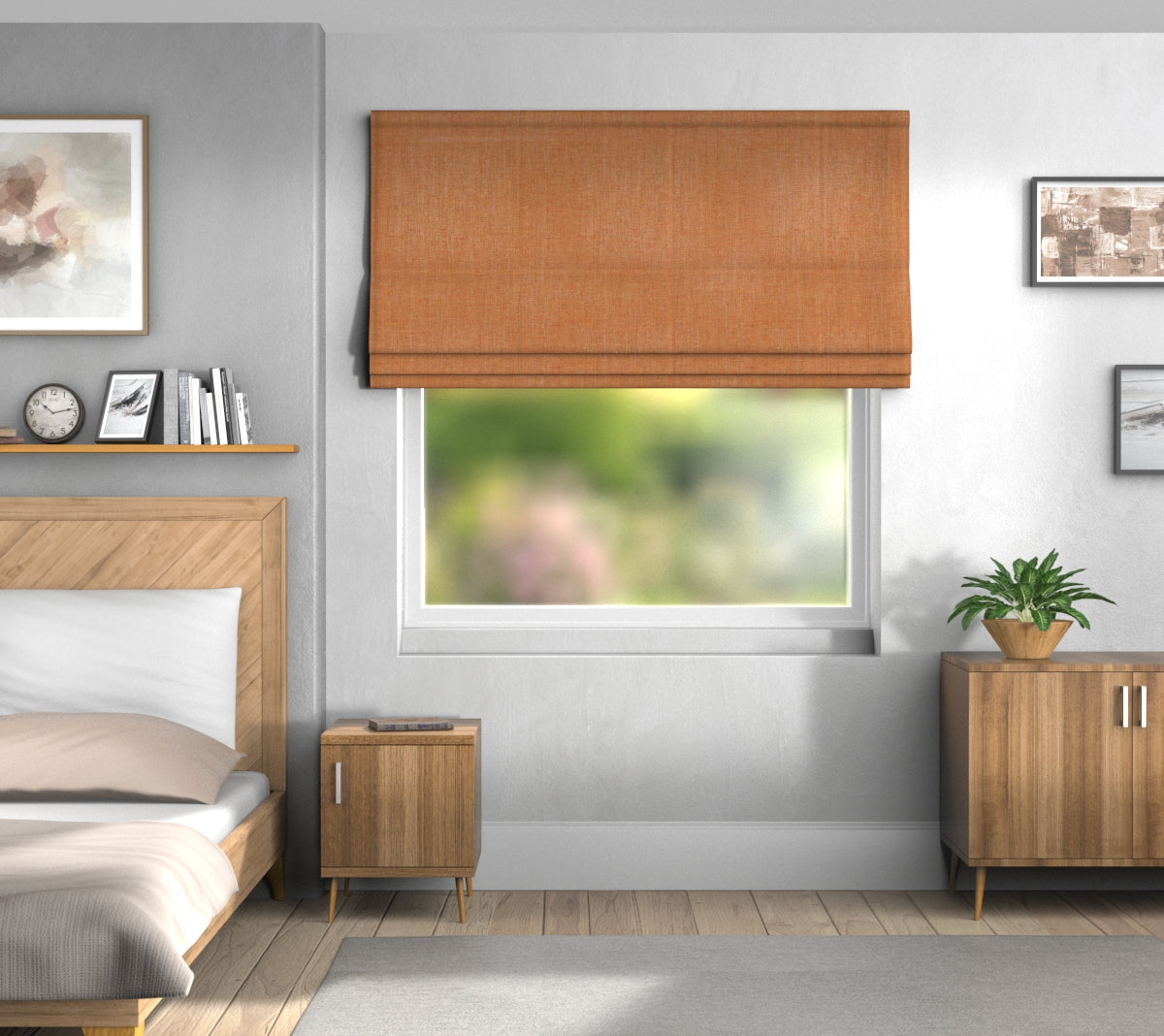 Jacob Copper Default Roman Blind