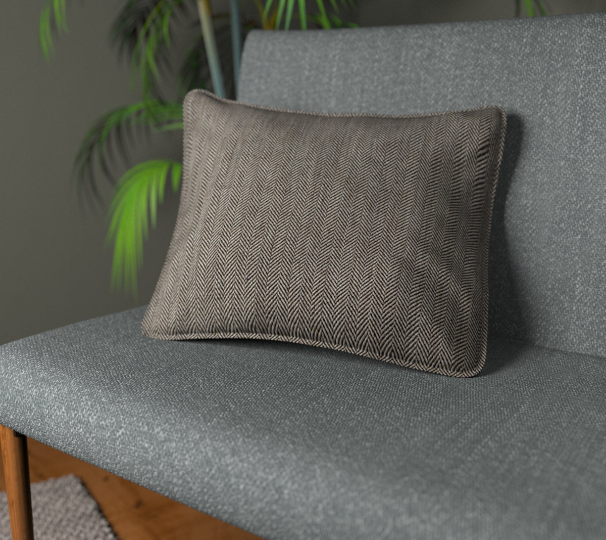 Jacob Peat Piped Cushion