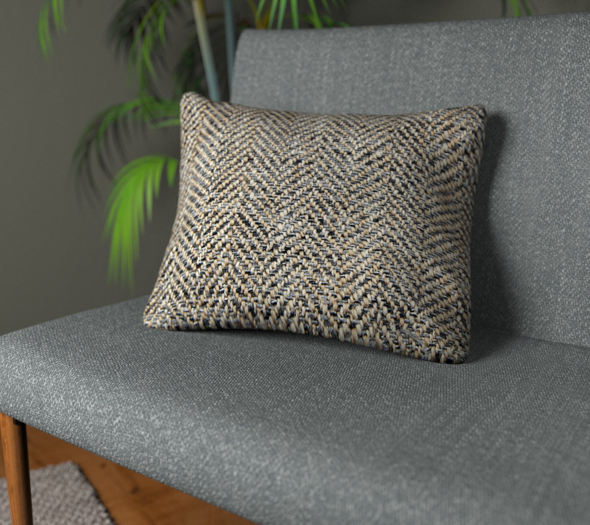 Jacob Taupe Plain Cushion