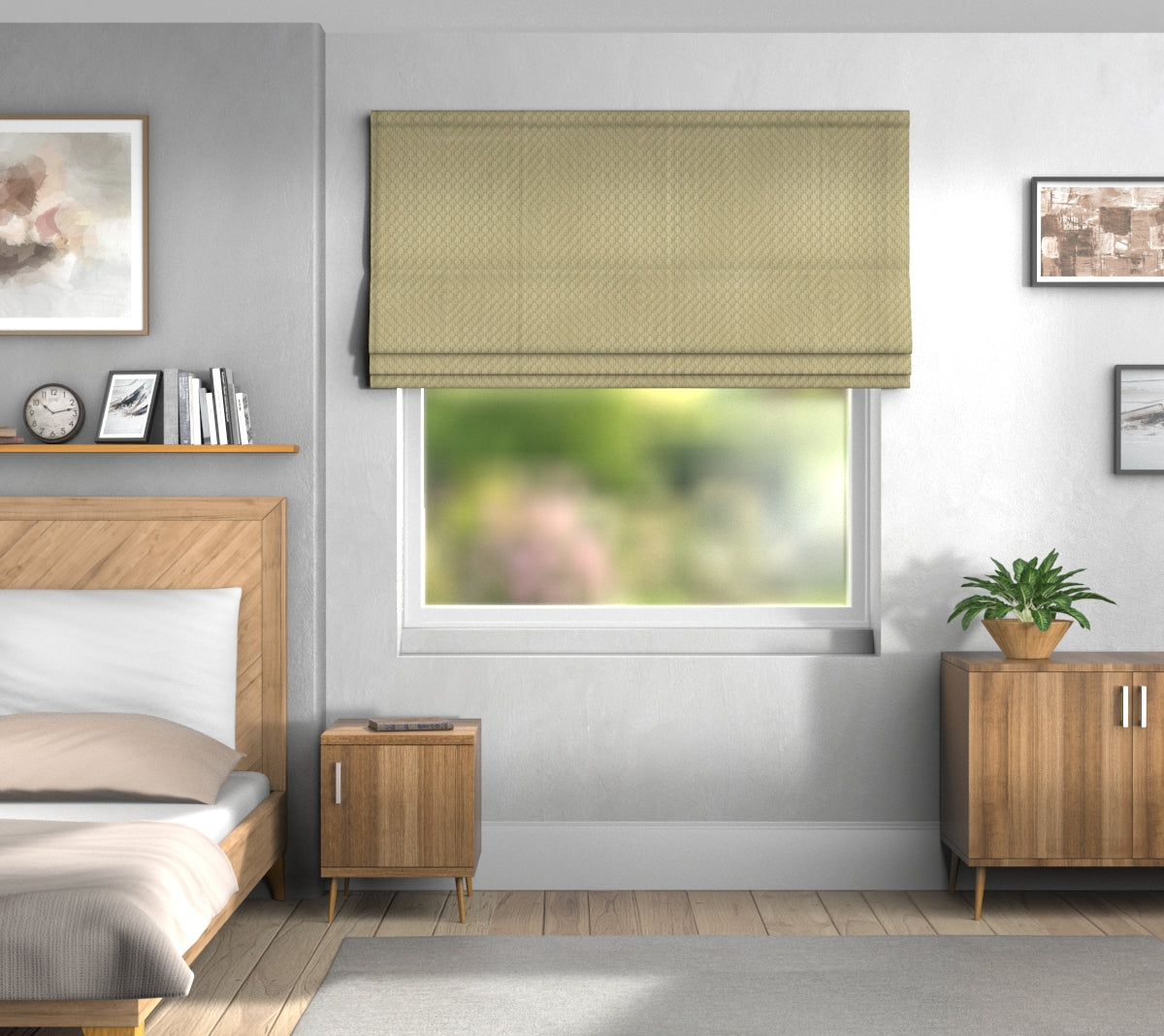 Kemble Pistachio Default Roman Blind