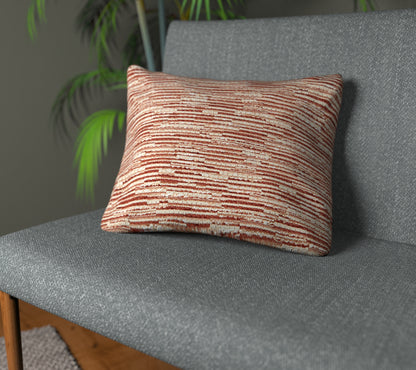 Ladder Carmine Plain Cushion