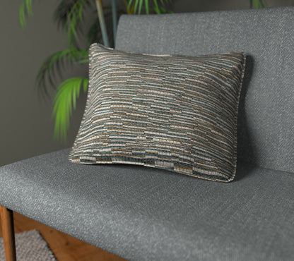 Ladder Peacock Piped Cushion