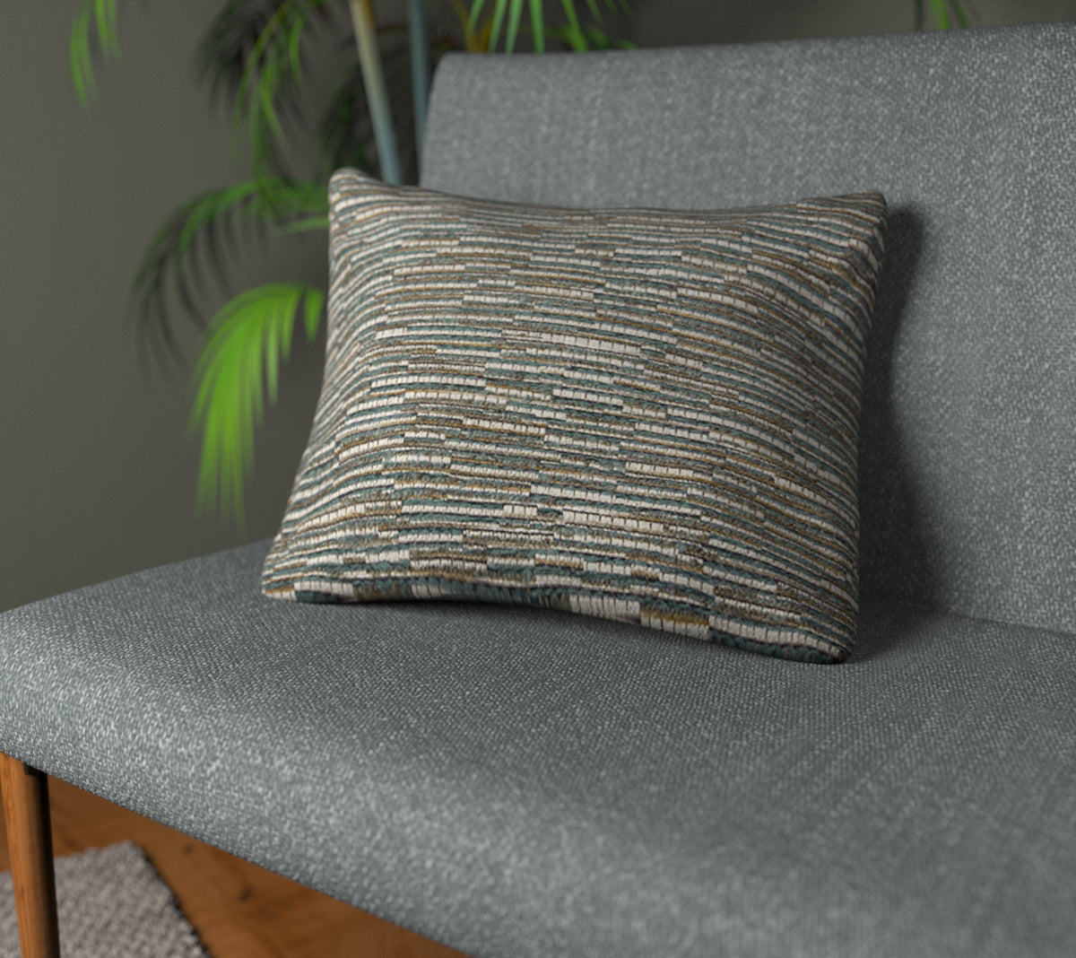 Ladder Peacock Plain Cushion