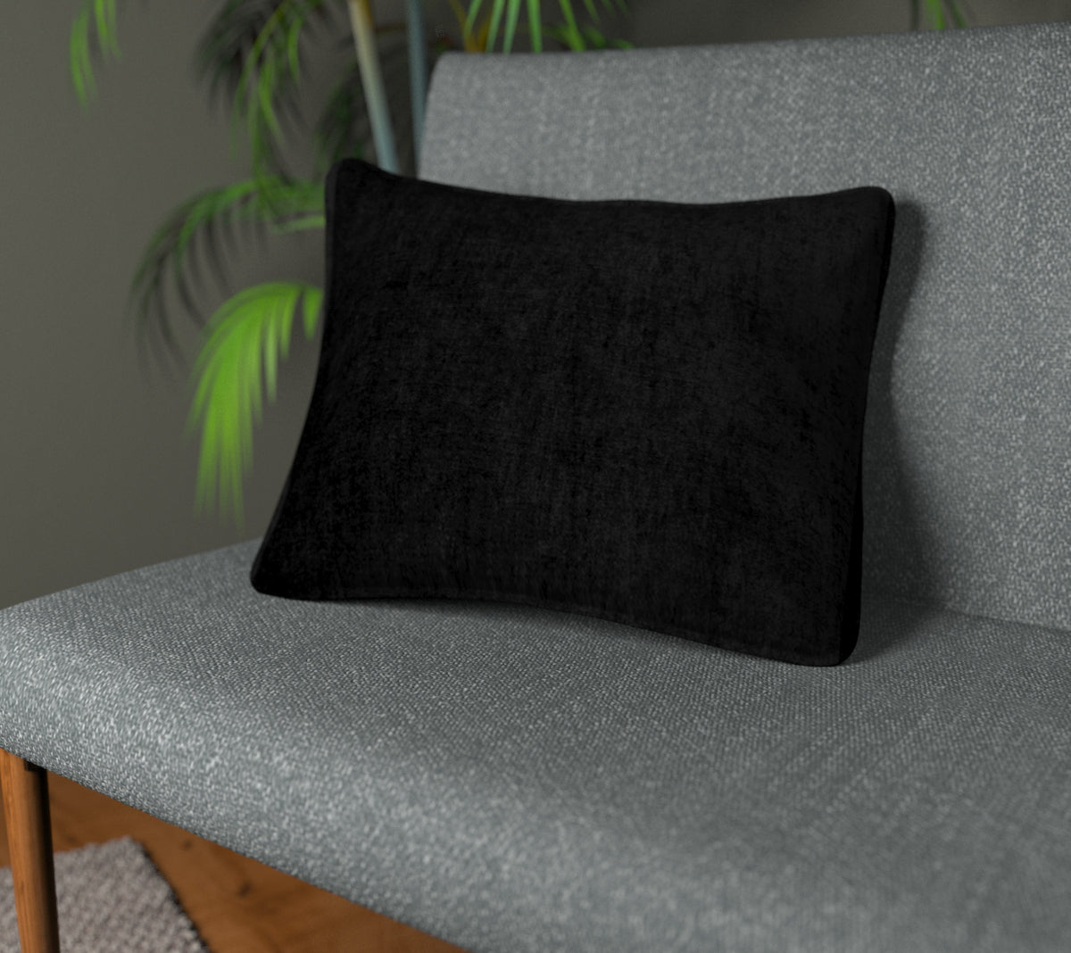 Layton Black Piped Cushion