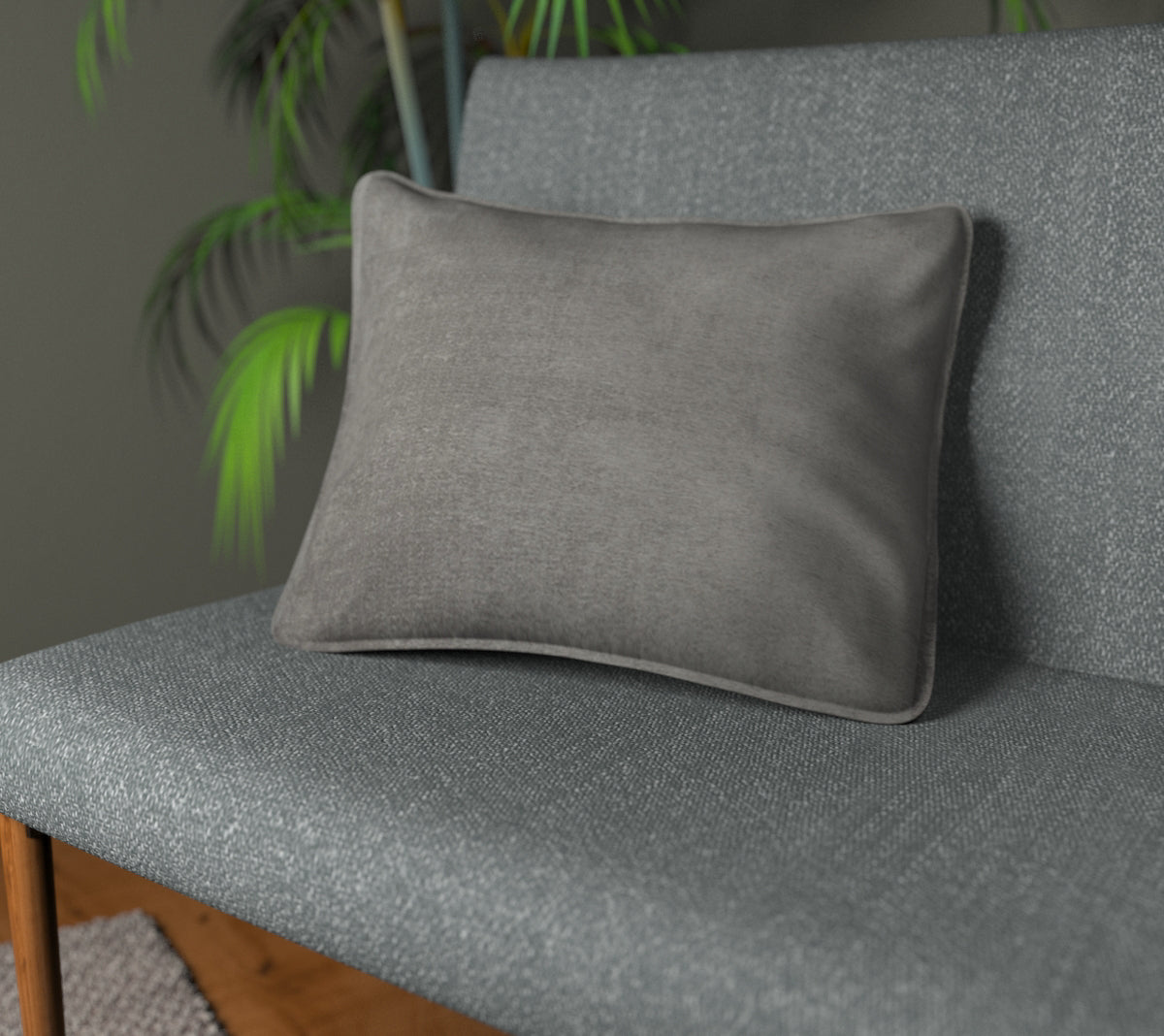 Layton Dove Piped Cushion