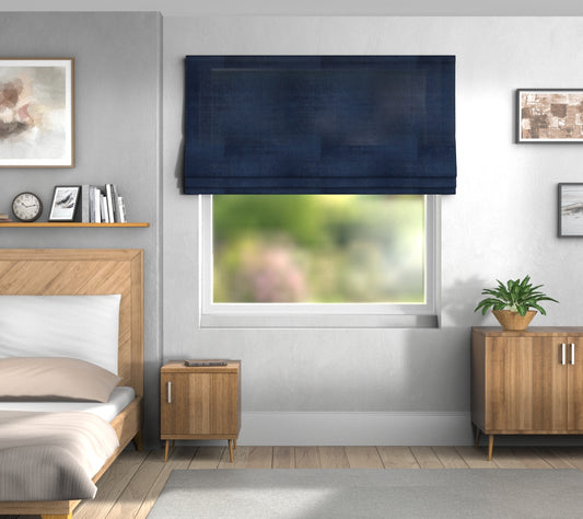 Layton Indigo Default Roman Blind
