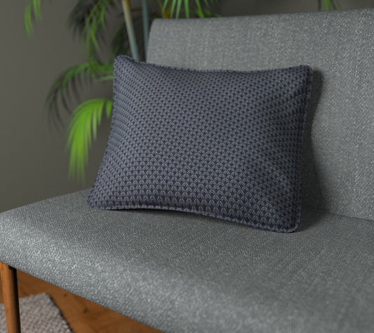 Luxor Blueprint Piped Cushion