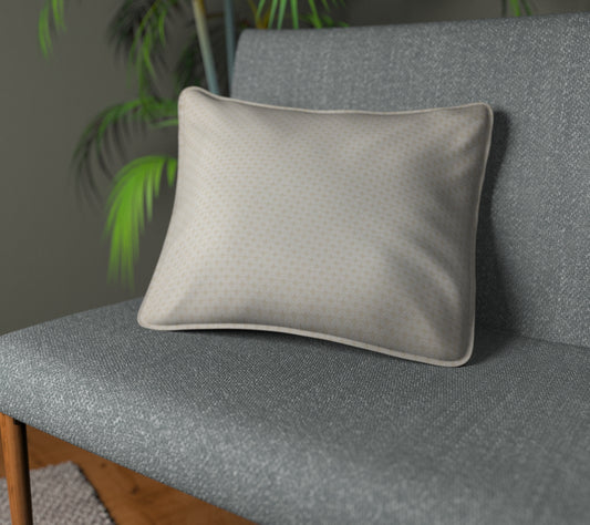 Luxor Ivory Piped Cushion