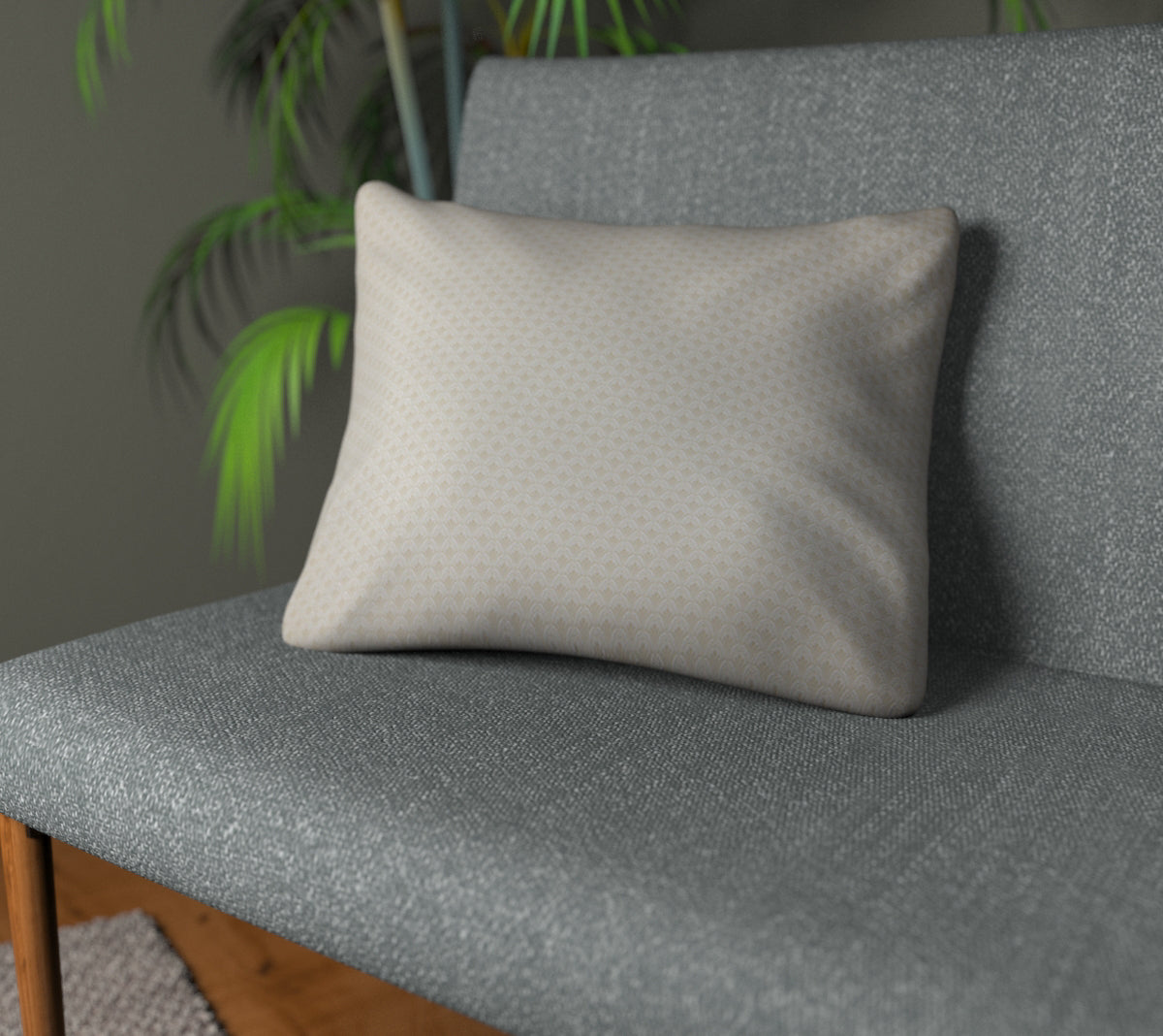 Luxor Ivory Plain Cushion