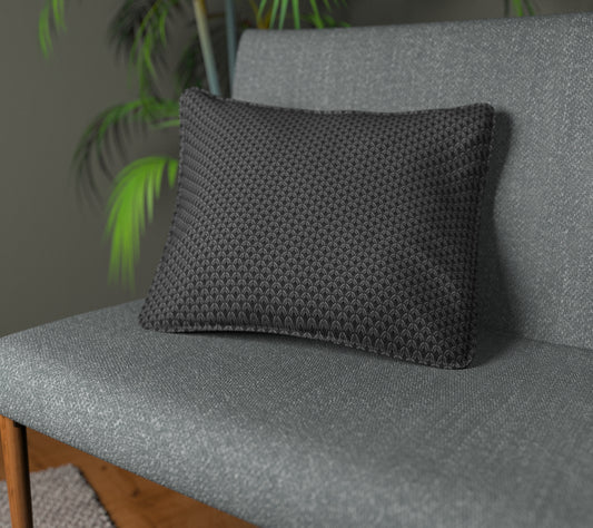 Luxor Noir Piped Cushion