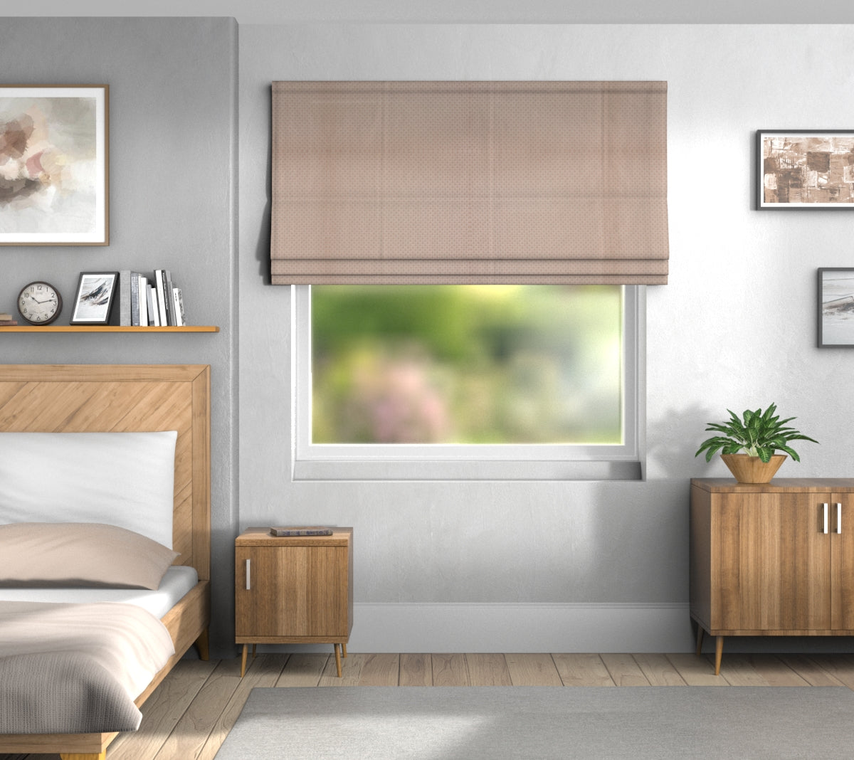 Luxor Rosedust Default Roman Blind